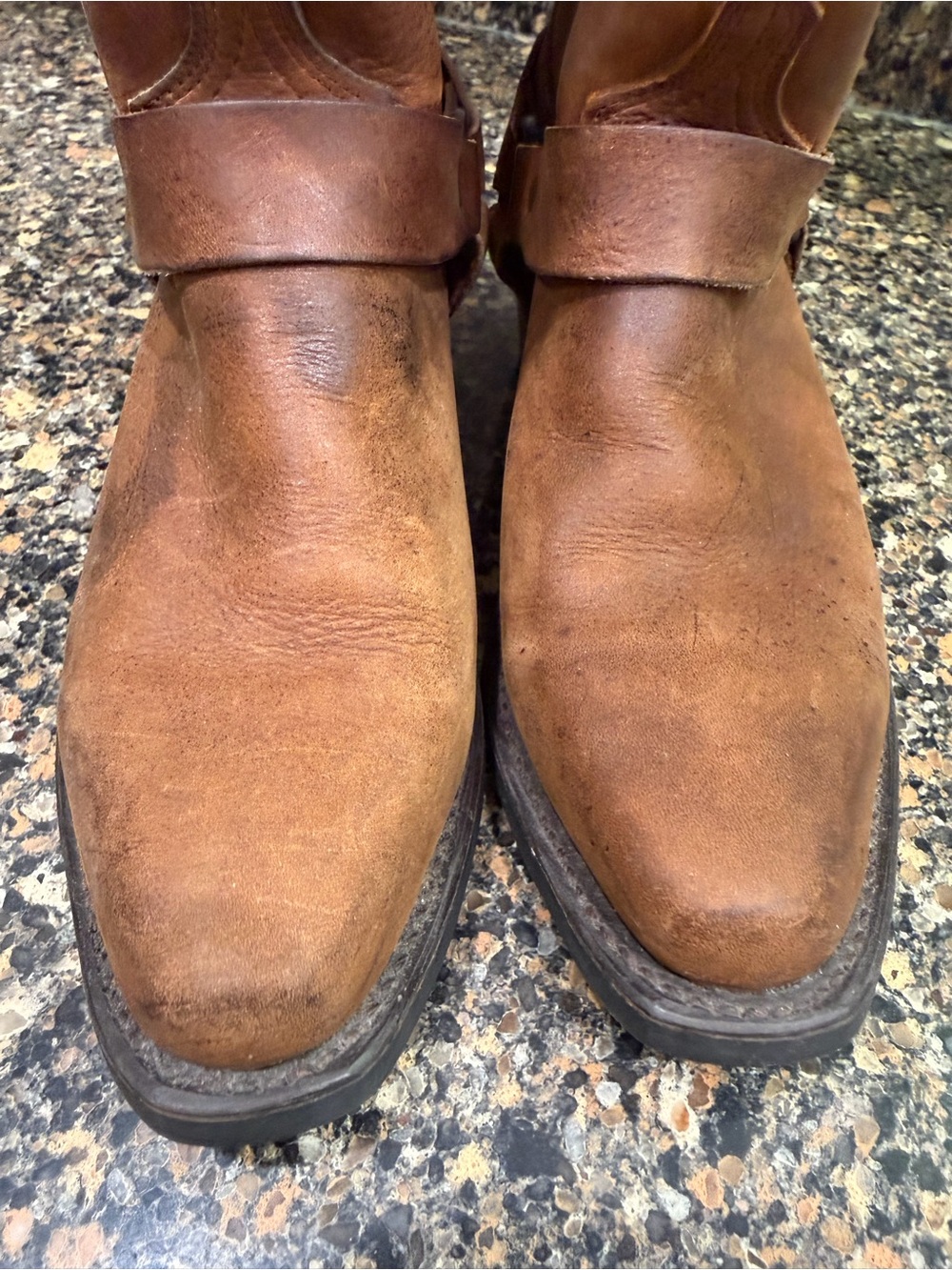 Ladies unbranded Brown Leather Harness Boots 7 - Picture 2 of 12